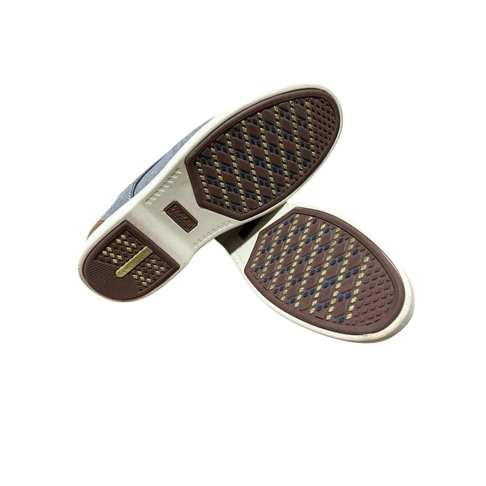 Florsheim Highland Jr Boys Oxford Shoes | Gray Canvas | Size 6.5 Big Kid